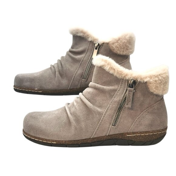 Earth Women's ERIC Casual Bootie Grey 9W Leather Suede Upper - Picture 4 of 7